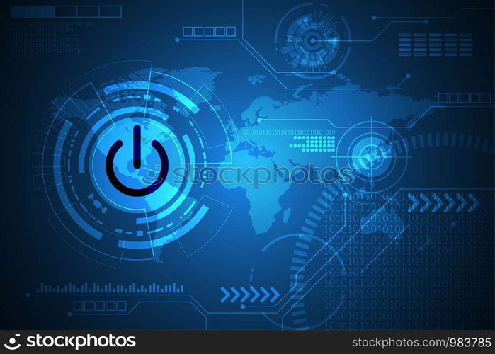 Vector abstract background technology switch concept.