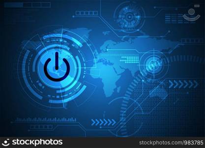 Vector abstract background technology switch concept.