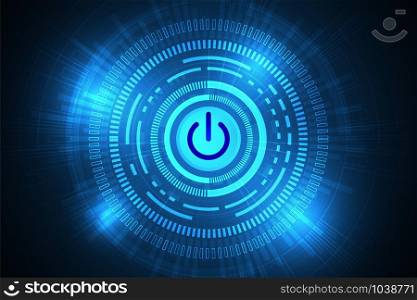 Vector abstract background technology switch design.