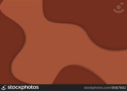 Vector Abstract Background texture in paper cut style in trendy coffee and chocolate shades with copyspace. EPS. Design for poster, banner, brochures, greeting or invitation cards, promotion or web.