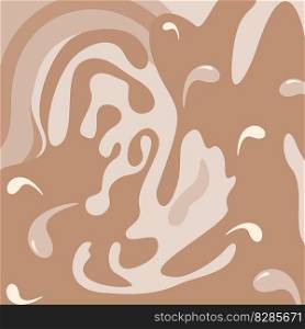 Vector abstract background texture in trendy coffee shades. Coffee Bean Day. Happy coffee day. Suitable for banner, price tag or label, wallpaper, poster, postcard or web, brochures, leaflet. EPS.