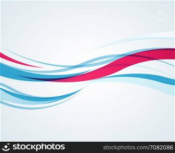 Vector Abstract background. Vector abstract background with waves, color line