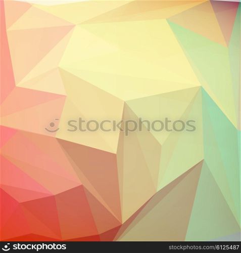 Vector abstract background . Vector illustration of colored abstract background. Triangular background