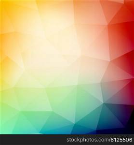 Vector abstract background . Vector illustration of colored abstract background. Triangular background