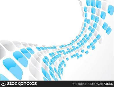 ""Vector abstract background with 3d square; clip-art""