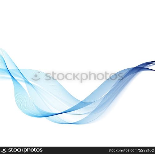 Vector Abstract background with blue smoke wave