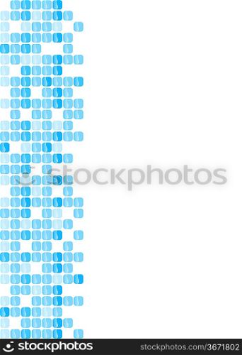 ""Vector abstract background with blue squares; clip-art""