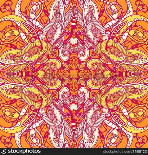 vector abstract background with bright orient pattern