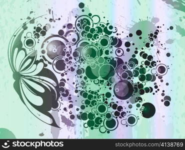 vector abstract background with circles