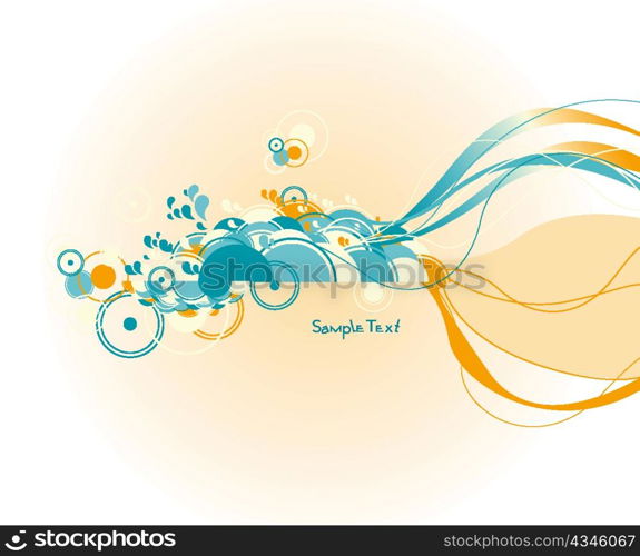 vector abstract background with circles