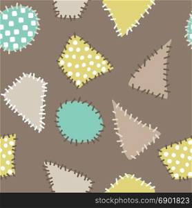vector abstract background with colorful patches. Seamless pattern.