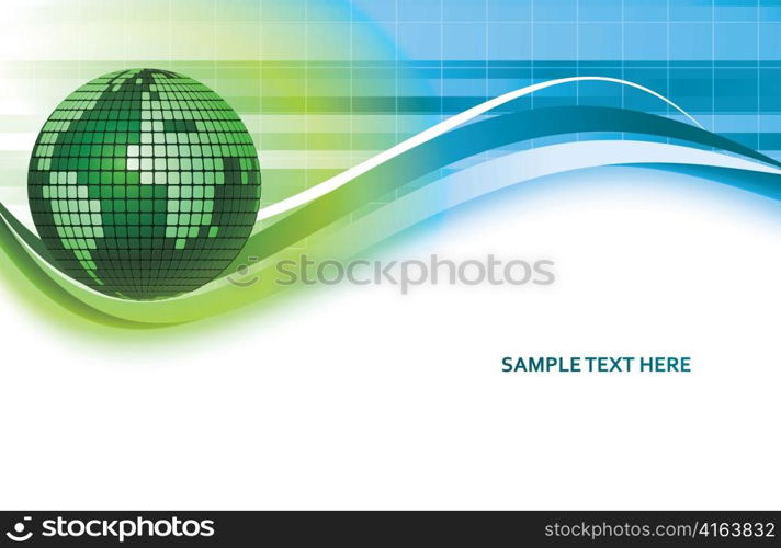 vector abstract background with globe