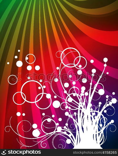vector abstract background with rays