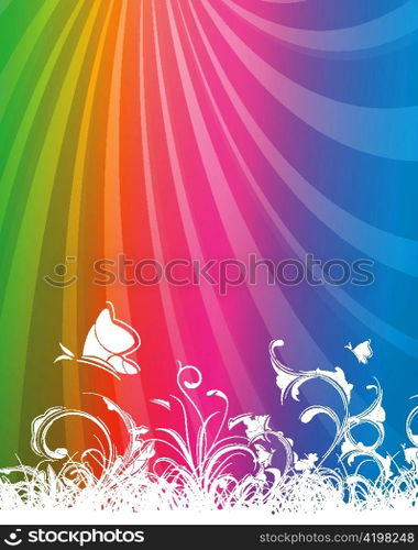 vector abstract background with rays