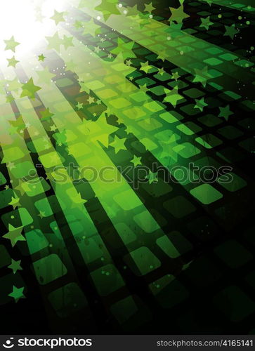 vector abstract background with rays and stars