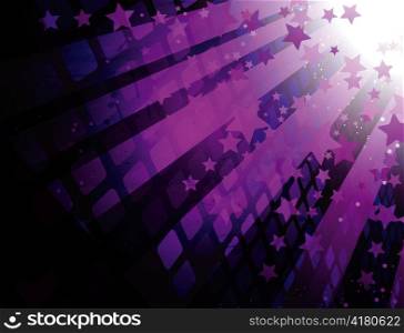 vector abstract background with rays and stars