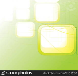 vector abstract background with rounded rectangles