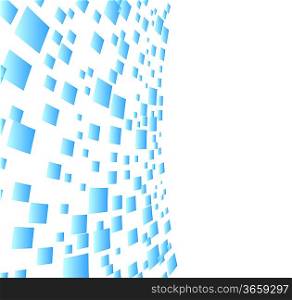 ""Vector abstract background with squares; clip-art""