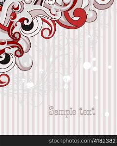 vector abstract background with swirls