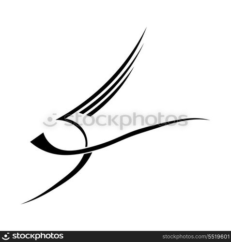 Vector abstract bird