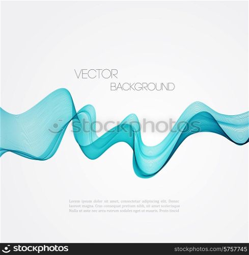 Vector Abstract blue curved lines background. Template brochure design. Abstract curved lines background. Template brochure design