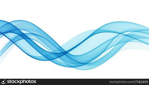 Vector abstract blue flowing wave lines background. Design element for presentation, cover, website template. Blend blue lines. Vector abstract flowing wave lines background. Design element for presentation. website template