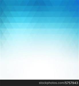 Vector Abstract blue geometric technology background with triangle