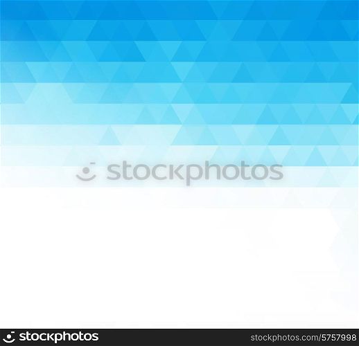 Vector Abstract blue geometric technology background with triangle