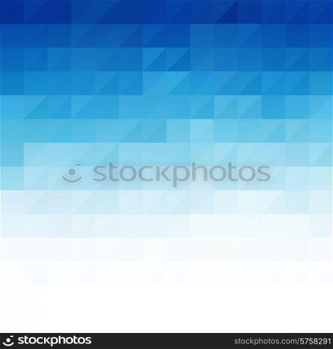 Vector Abstract blue geometric technology background with triangle . Abstract blue geometric technology background