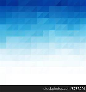 Vector Abstract blue geometric technology background with triangle . Abstract blue geometric technology background