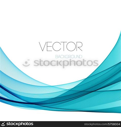 Vector Abstract blue waves background. Template brochure design