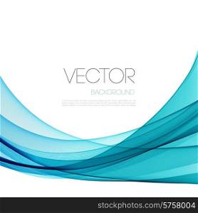 Vector Abstract blue waves background. Template brochure design
