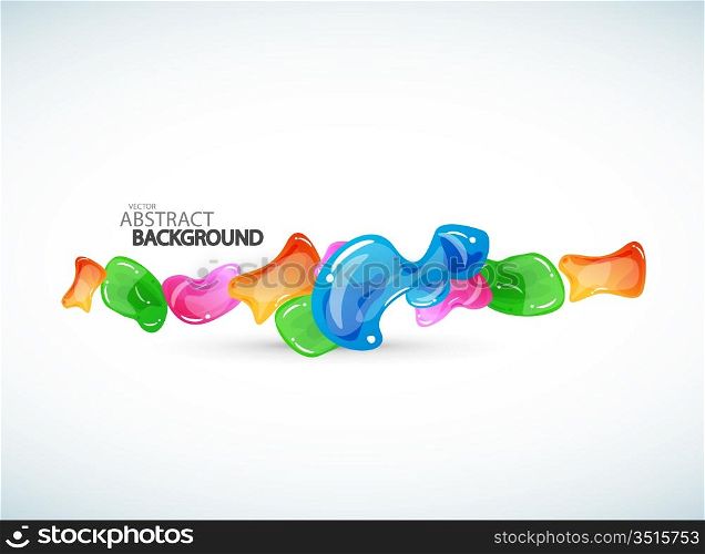 Vector abstract bubbles background