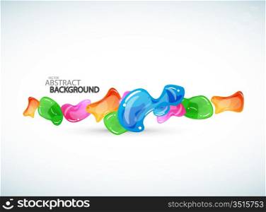 Vector abstract bubbles background