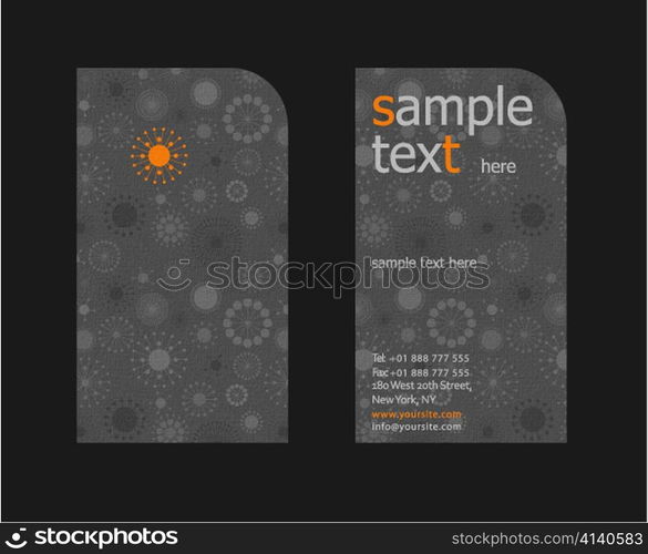 vector abstract business card