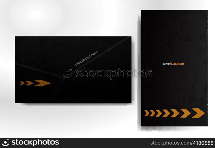 vector abstract business card