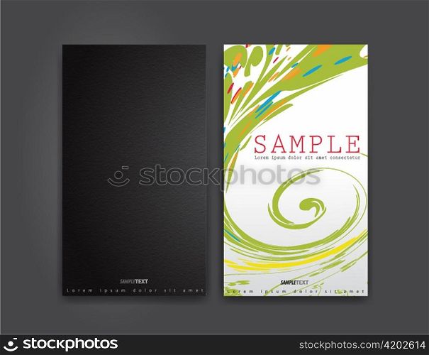 vector abstract business card