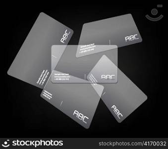 vector abstract business cards