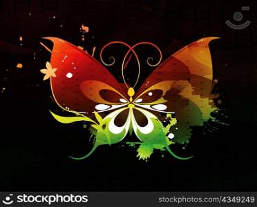 vector abstract butterfly illustration