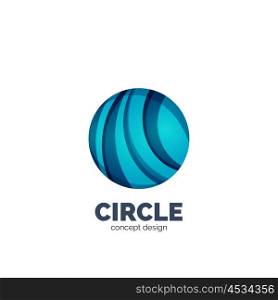 Vector abstract circle logo, business icon