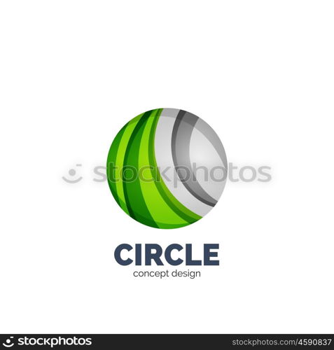 Vector abstract circle logo, business icon