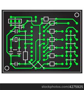vector abstract circuit board
