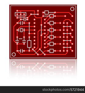 vector abstract circuit board