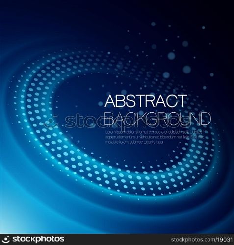 Vector abstract color background with glowing space orbit. Vector background with glowing space orbit