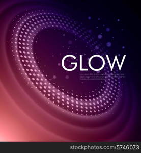 Vector abstract color background with glowing space orbit. Vector background with glowing space orbit