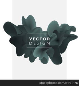 Vector abstract color cloud. Liquid ink splash. Background for banner, card, poster, web design