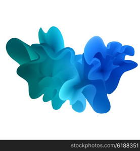 Vector abstract color cloud. Liquid ink splash. Background for banner, card, poster, web design