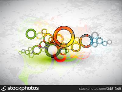 Vector abstract color grunge background
