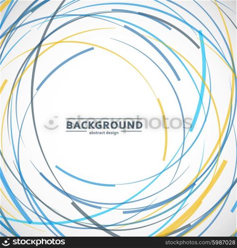 Vector abstract color line and circle background.. Vector abstract color line and circle background