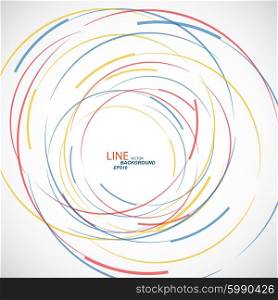 Vector abstract color line and circle background.. Vector abstract color line and circle background